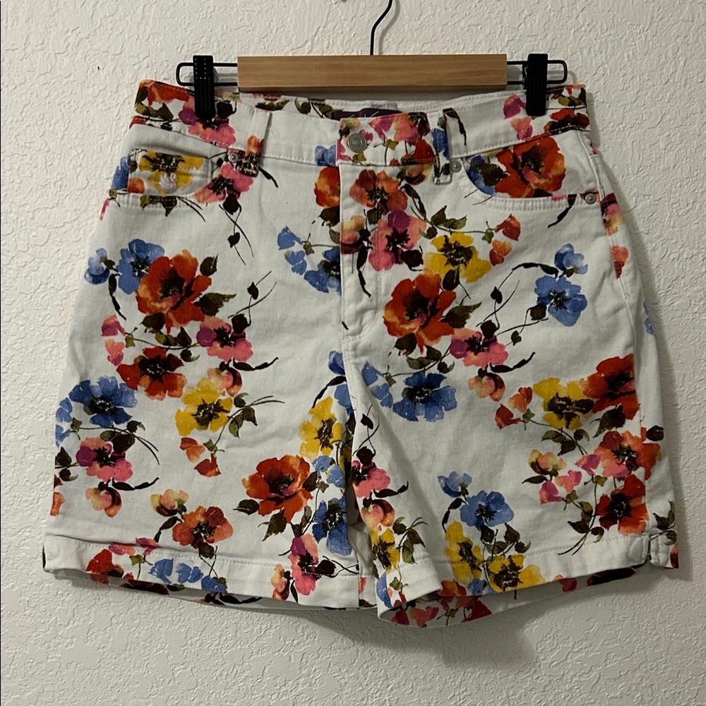 Gloria Vanderbilt Women's Floral Print Amanda Shorts 12